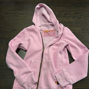 Aviator Nation Pink Kids Hoodie Jacket